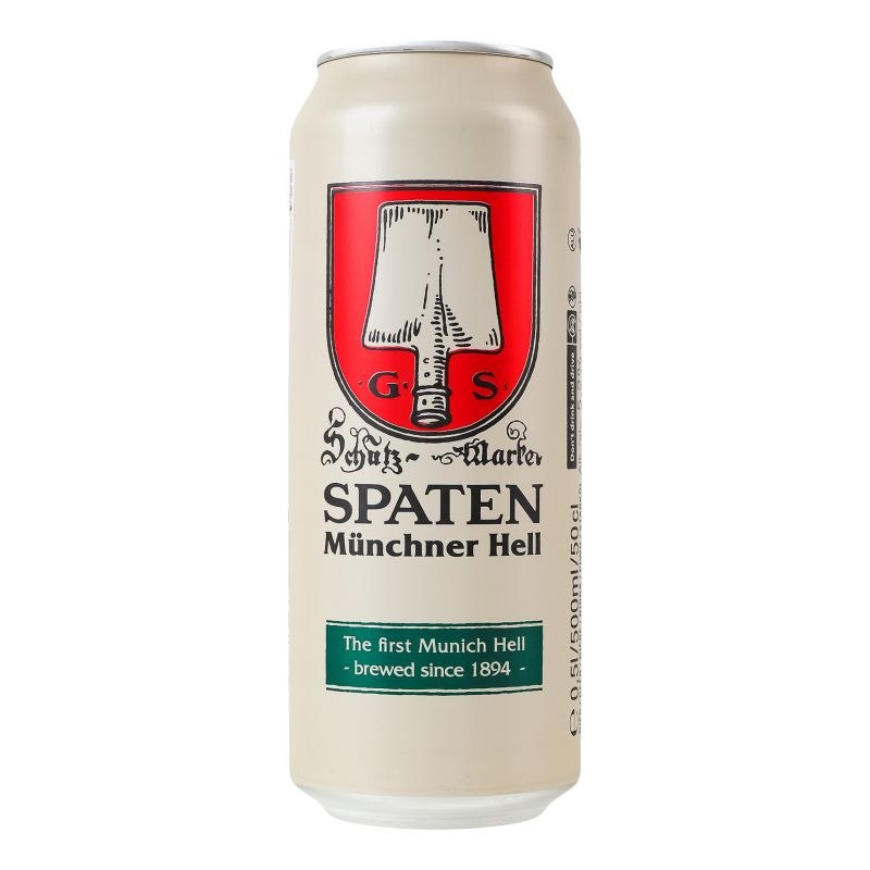 Пиво Spaten Hell Munchen світле фільтр. 5.2% 0.5 л з/б